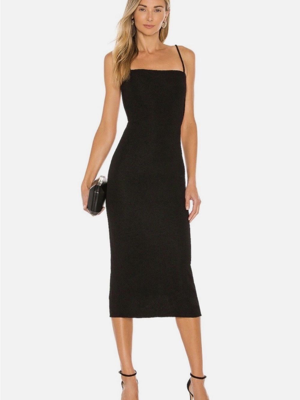 Camila Coelho Jeralyn Midi Dress in Black
